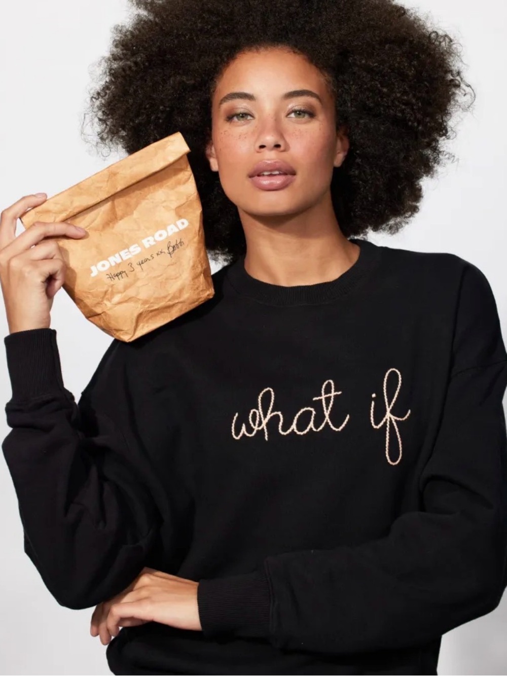 Jones Road Beauty x Lingua Franca sweatshirt